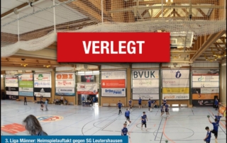 DER SAISONAUFTAKT BEI DER U23 UND DEN FRAUEN IN DER 3.LIGA WIRD VERLEGT