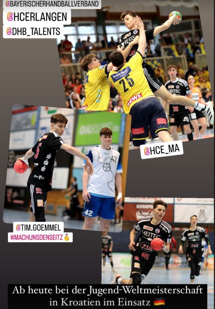 Tim Gömmel bei U19 DHB Jugendweltmeisterschaft in Kroatien
