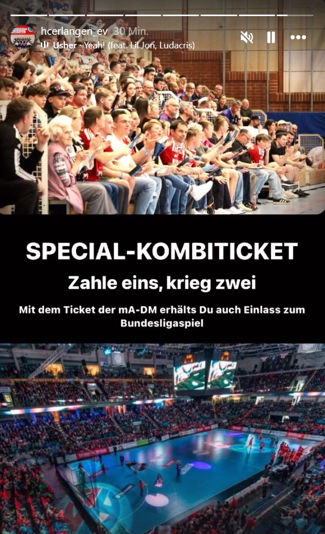Ticketsonderaktion- Shuttel Busse in die Arena