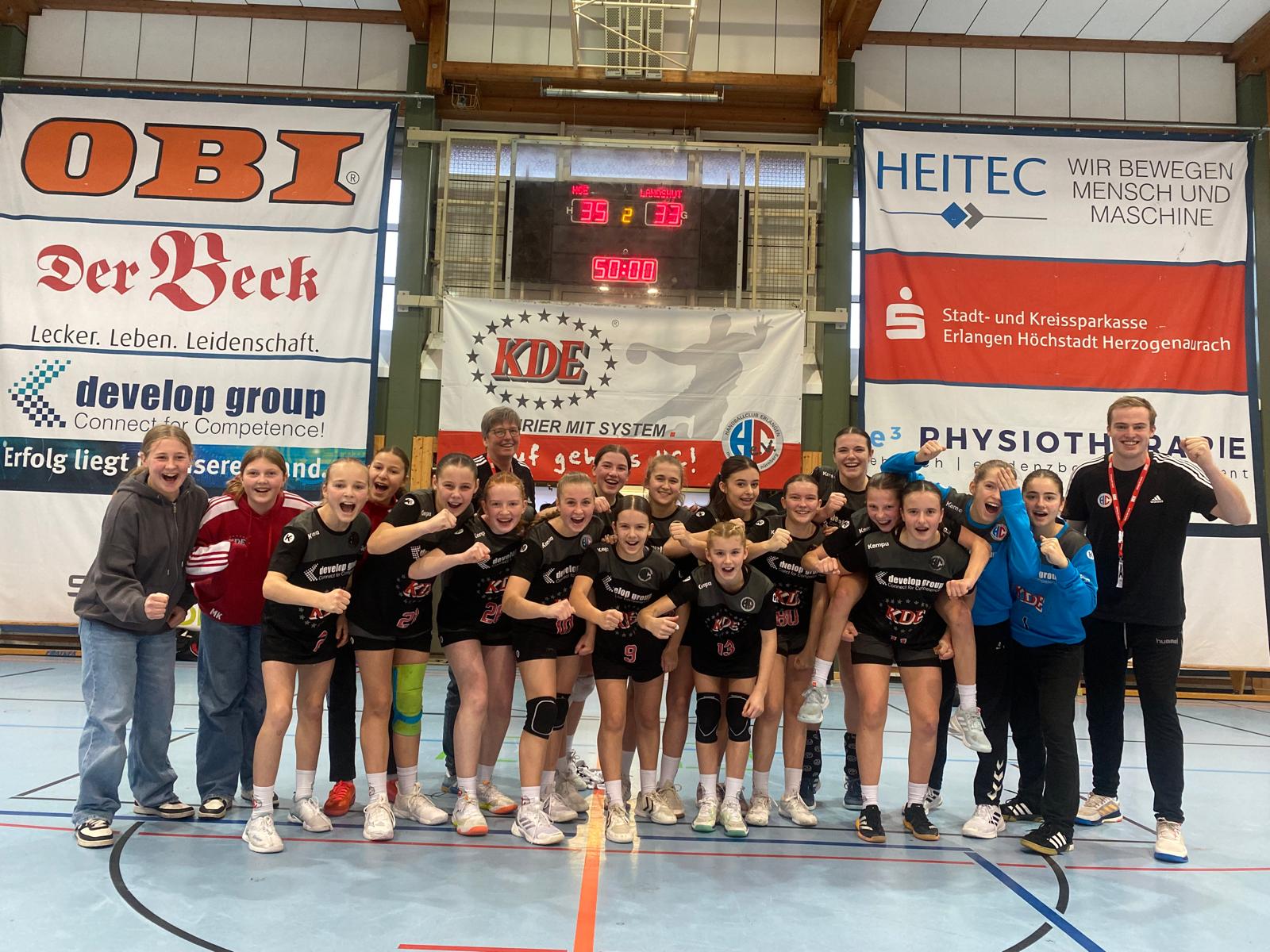 Weibliche C überwintert auf Platz 2 in der Regionalliga